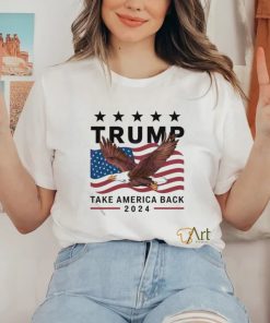 US Flag Trump Take America Back 2024 Retro Shirt