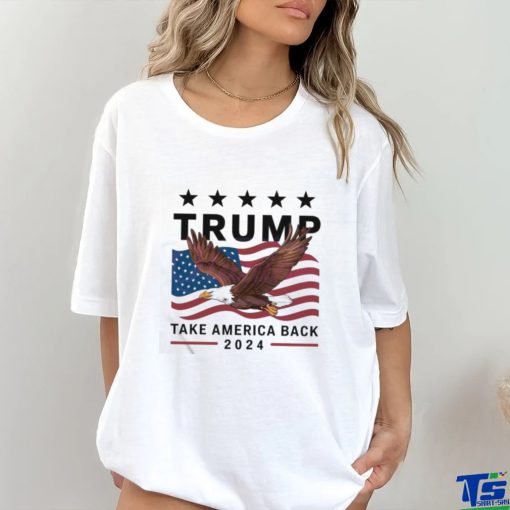 US Flag Trump Take America Back 2024 Retro Shirt