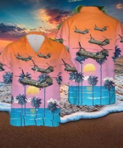 US Marine Corps Boeing Vertol CH 46E Sea Knight BuNo 157683 Of HMX 1 The Nighthawks Hawaiian Shirt Beach Shirt For Men Women