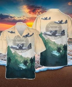 US Marine Corps KC 130 of VMGR 352 Raiders Hawaiian Shirt Beach Shirt For Men Women