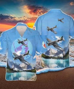 US Marine Corps VMF 211 Wake Island Avengers F4U Hawaiian Shirt Beach Shirt For Men Women