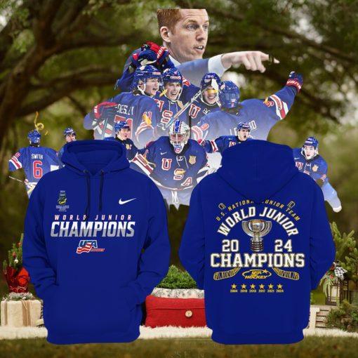 US National Junior Team World Junior Champions 2024 Hockey Hoodie T Shirt