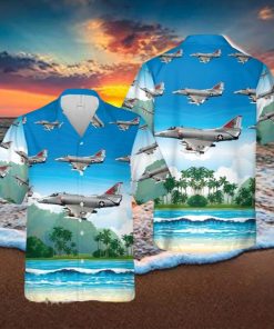 US Navy A 4E Skyhawk Of VA 164 Hawaiian Shirt Beach Lover Gift