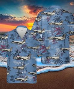 US Navy A7E Corsair II Of Va 22 Tropical 3D Hawaiian Shirt US Navy Summer Gift
