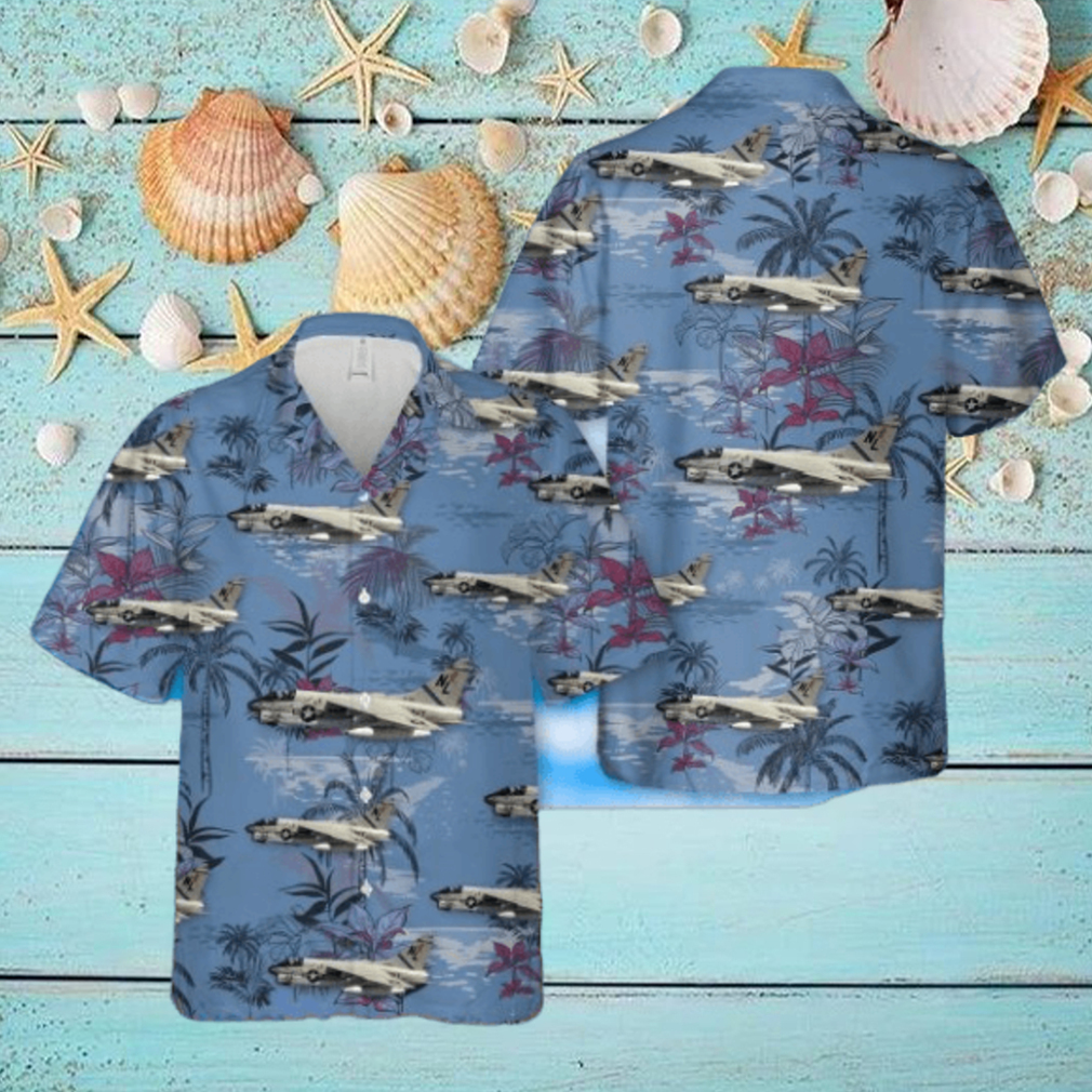 US Navy A7E Corsair II Of Va 22 Tropical 3D Hawaiian Shirt US Navy Summer Gift US Navy A7E Corsair II Of Va 22 Tropical 3D Hawaiian Shirt US Navy Summer Gift