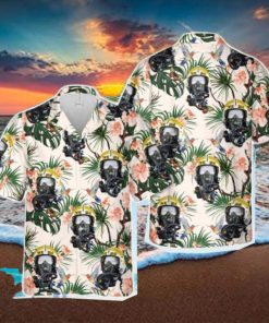 US Navy APH 6 Helmet VF 84 “JOLLY ROGERS” VN 1965 Tropical 3D Hawaiian Shirt US Navy Summer Gift