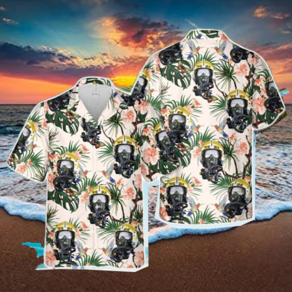 US Navy APH 6 Helmet VF 84 “JOLLY ROGERS” VN 1965 Tropical 3D Hawaiian Shirt US Navy Summer Gift US Navy APH 6 Helmet VF 84 “JOLLY ROGERS” VN 1965 Tropical 3D Hawaiian Shirt US Navy Summer Gift