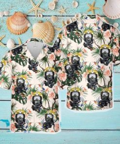 US Navy APH 6 Helmet VF 84 “JOLLY ROGERS” VN 1965 Tropical 3D Hawaiian Shirt US Navy Summer Gift