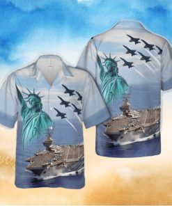US Navy Blue Angels fly over USS Carl Vinson (CVN 70), 4th Of July Hawaiian Shirt Print Ideas Gift Mens
