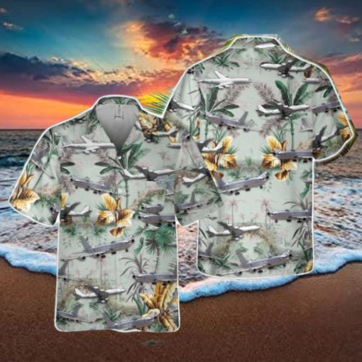 US Navy Boeing E 6 Mercury Pocket Tropical 3D Hawaiian Shirt US Navy Summer Gift