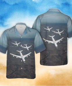 US Navy Boeing E 6B Mercury of Strategic Communications Wing ONE Hawaiian Shirt Print Ideas Gift Mens