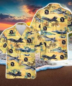 US Navy Boeing EA 18G Growler Of VAQ 141 ‘Shadowhawks’ Hawaiian Shirt US Navy Beach Shirt Gift