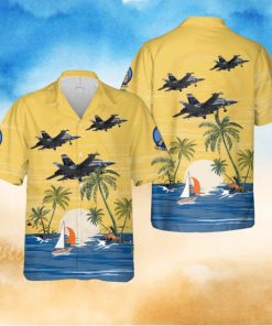 US Navy Boeing EA 18G Growler Of VAQ 142 Gray Wolves Hawaiian Shirt Print Ideas Gift Mens