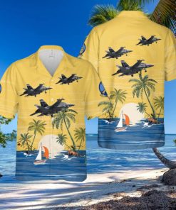 US Navy Boeing EA 18G Growler Of VAQ 142 Gray Wolves Hawaiian Shirt Print Ideas Gift Mens