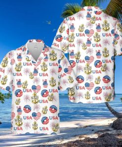 US Navy Chief Anchor, 4th Of July Hawaiian Shirt Print Ideas Gift Mens 1 US Navy Chief Anchor, 4th Of July Hawaiian Shirt Print Ideas Gift Mens