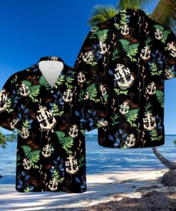 US Navy Chief BackBone Anchor Hawaiian Shirt Print Ideas Gift Mens