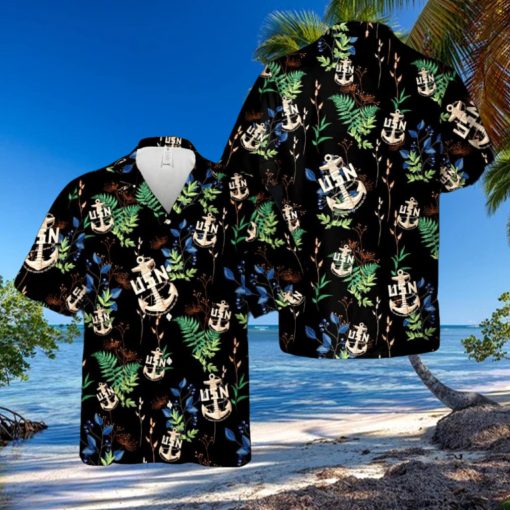 US Navy Chief BackBone Anchor Hawaiian Shirt Print Ideas Gift Mens