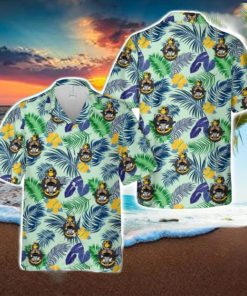 US Navy Chief with Goat Skull anchor Tropical 3D Hawaiian Shirt US Navy Summer Gift