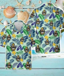 US Navy Chief with Goat Skull anchor Tropical 3D Hawaiian Shirt US Navy Summer Gift