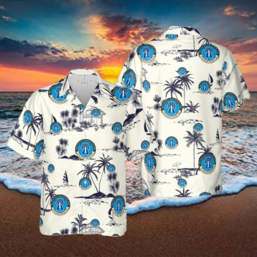 US Navy Destroyer Squadron ONE Hawaiian Shirt