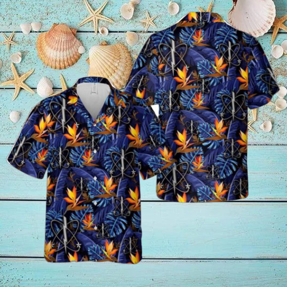 US Navy Electronic Warfare Technician Tropical 3D Hawaiian Shirt US Navy Summer Gift US Navy Electronic Warfare Technician Tropical 3D Hawaiian Shirt US Navy Summer Gift