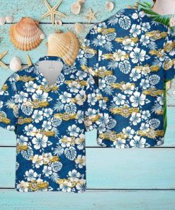 US Navy Engineering Duty Officer Qualification Insignia Hawaiian Shirt US Navy Aloha Shirt
