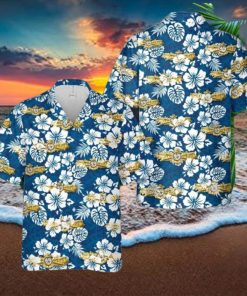 US Navy Engineering Duty Officer Qualification Insignia Hawaiian Shirt US Navy Aloha Shirt
