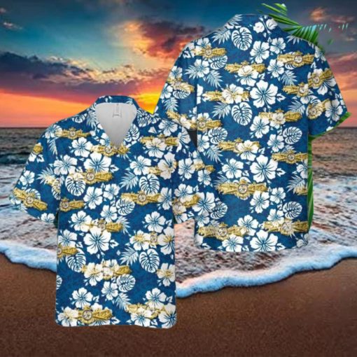 US Navy Engineering Duty Officer Qualification Insignia Hawaiian Shirt US Navy Aloha Shirt