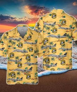 US Navy F 14A Tomcat Of VF 84 Jolly Rogers Pocket Hawaiian Shirt US Navy Beach Shirt Gift