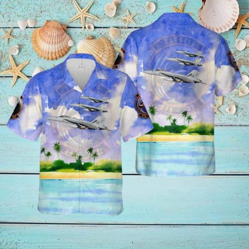 US Navy FA 18E Super Hornet Of VFA 137 Kestrels Hawaiian Shirt US Navy Aloha Shirt