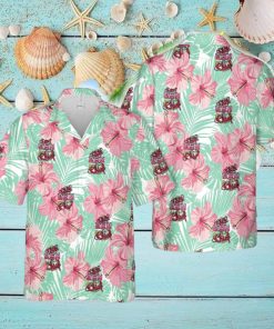 US Navy Female Chick Chief CPO Pink Hawaiian Shirt