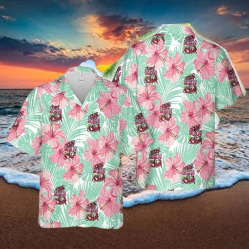 US Navy Female Chick Chief CPO Pink Hawaiian Shirt