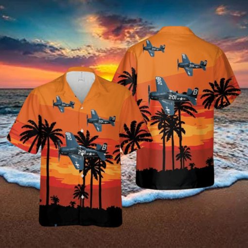 US Navy Grumman F8F Bearcat Hawaiian Shirt Beach Lover Gift