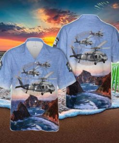 US Navy Helicopter Sea Combat Squadron 23 (HELSEACOMBATRON 23) HSC 23 ‘Wildcards’ Sikorsky MH 60S Knighthawk 3D Hawaiian Shirt