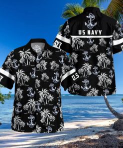 US Navy Palm Hawaiian Shirt