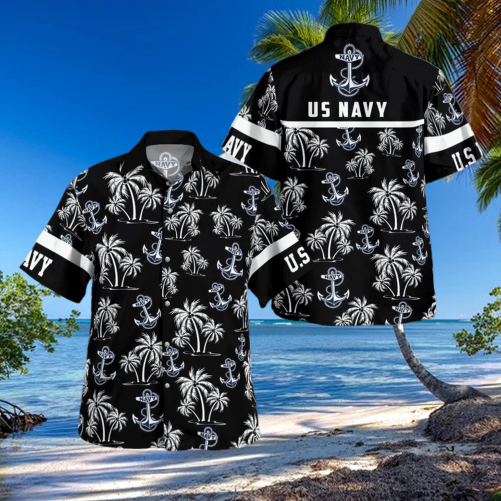 US Navy Palm Hawaiian Shirt US Navy Palm Hawaiian Shirt