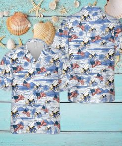 US Navy SEABEES Naval Construction Force (NCF), 4th Of July Hawaiian Shirt