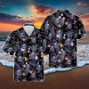 Busch Light Hawaiian Shirt Blue Tropical Floral
