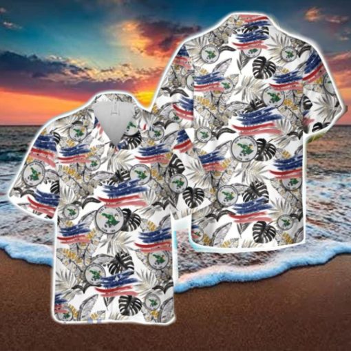 US Navy Seal Delivery Vehicle Team Two (SDVT 2) Tropical 3D Hawaiian Shirt US Navy Summer Gift