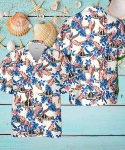 US Navy Silver SSBN Deterrent Patrol insignia Hawaiian Shirt US Navy Aloha Shirt