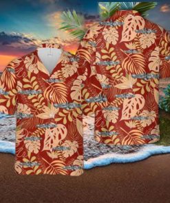 US Navy Submarine Warfare Insignia Hawaiian Shirt US Navy Beach Shirt Gift