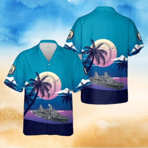 US Navy USS Arlington (LPD 24) Hawaiian Shirt