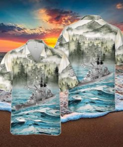 US Navy USS Columbus Hawaiian Shirt Special Gift For Men And Women