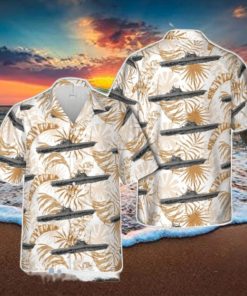 US Navy USS Enterprise (CV 6) Tropical 3D Hawaiian Shirt US Navy Summer Gift