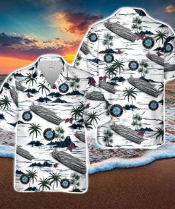 US Navy USS Nimitz (CVN 68) Tropical 3D Hawaiian Shirt US Navy Summer Gift