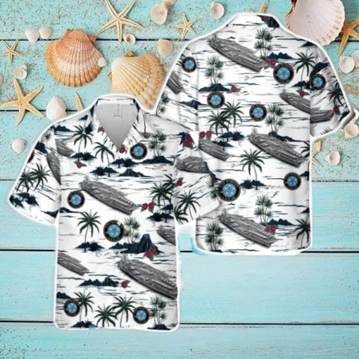 US Navy USS Nimitz (CVN 68) Tropical 3D Hawaiian Shirt US Navy Summer Gift