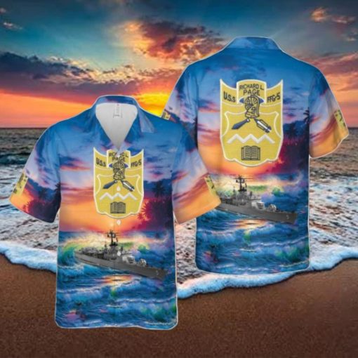 US Navy USS Richard L. Page Hawaiian Shirt Special Gift For Men And Women