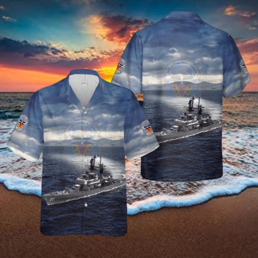 US Navy USS Richmond K. Turner (DLG 20 CG 20) Leahy class cruiser destroyer leader Hawaiian Shirt