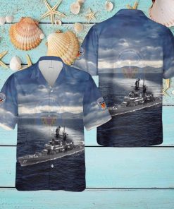 US Navy USS Richmond K. Turner (DLG 20 CG 20) Leahy class cruiser destroyer leader Hawaiian Shirt