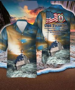 US Navy USS Tulsa (LCS 16) Independence class littoral combat ship Hawaiian Shirt